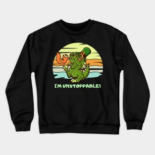 Funny I'm Unstoppable T Rex ( st patrick days ) Crewneck Sweatshirt